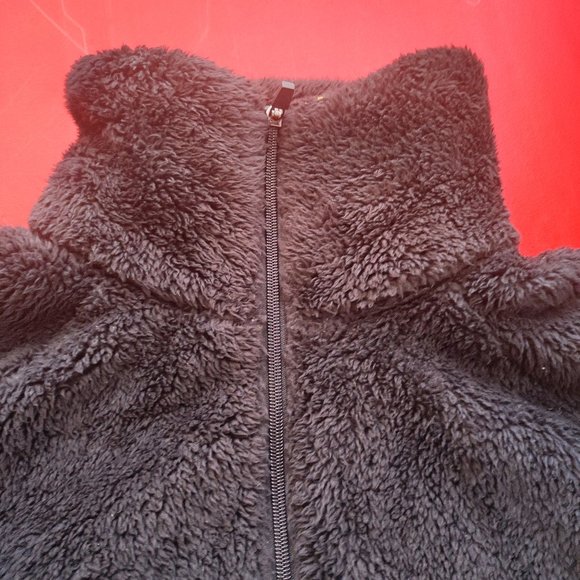 Athletic Works Sherpa fluffy sweatshirt black women's size L - Picture 2 of 8